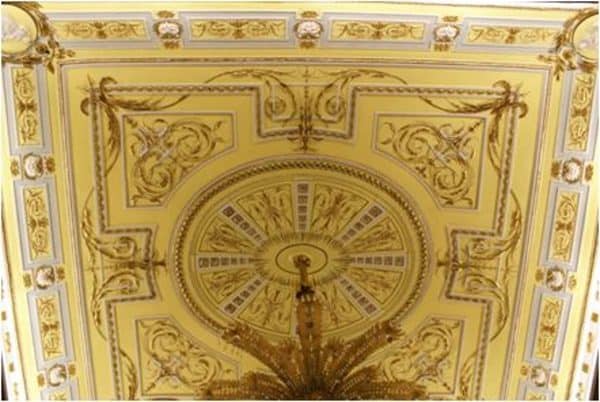 Bóveda de la Sala Amarilla (Zona de Alfonso XIII, Palacio Real de Madrid) — Estado final general | El Barco